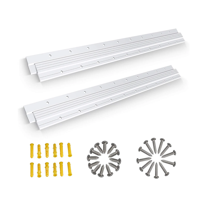 French Cleat 30 inch, 2 Pairs Heavy Duty Aluminum Z Clips/Bar Hanger Interlocking Wall Mounting Bracket Hardware Kit for Hanging Mirrors, Picture, Shelf, Headboard, Cabinet, Whiteboard, Art, Frames
